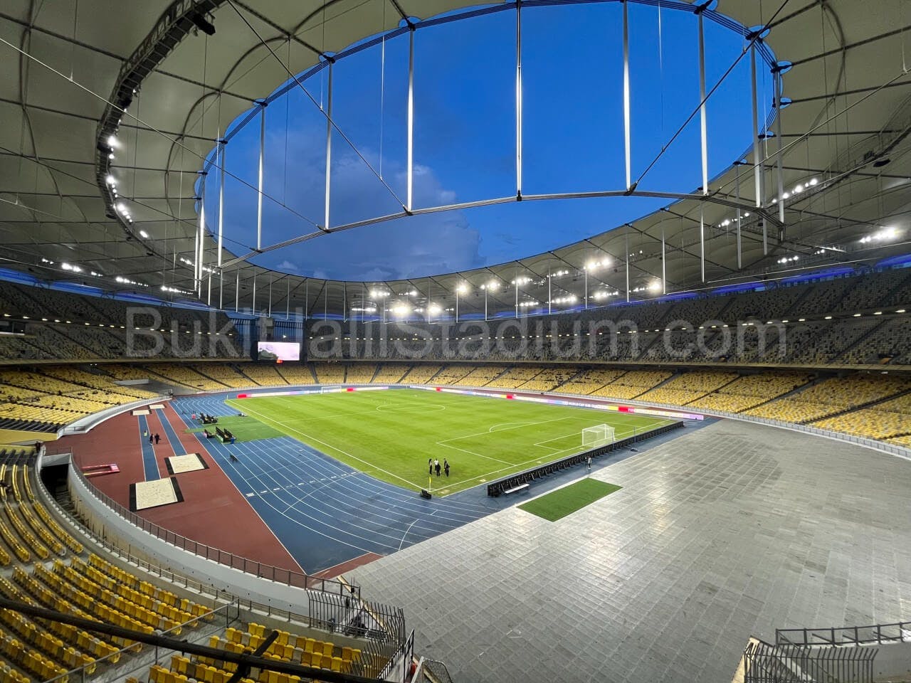0.5x View of Bukit Jalil field from section 224 of Stadium Bukit Jalil.