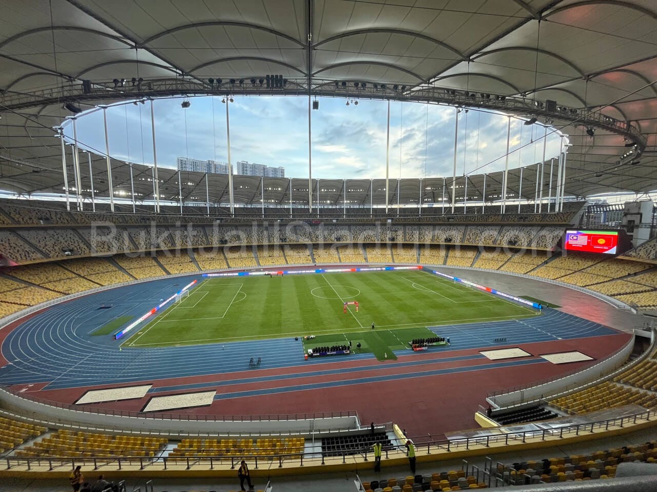 0.5x View of Bukit Jalil field from section 332 of Stadium Bukit Jalil.