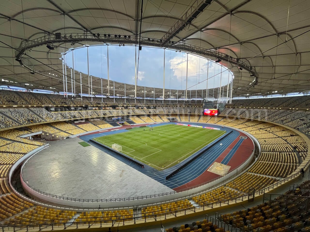 0.5x View of Bukit Jalil field from section 319 of Stadium Bukit Jalil.