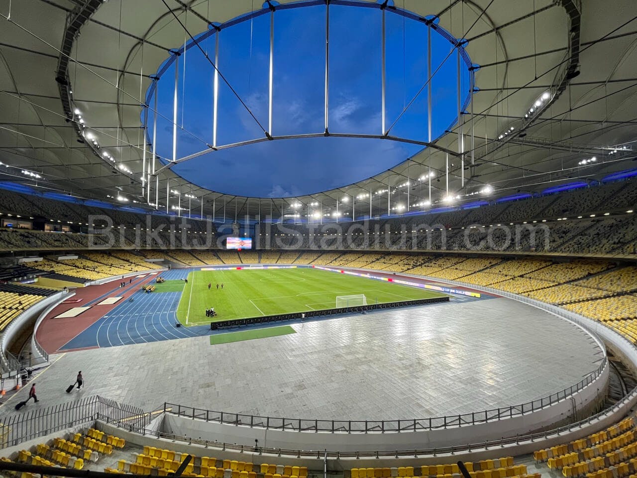 0.5x View of Bukit Jalil field from section 222 of Stadium Bukit Jalil.