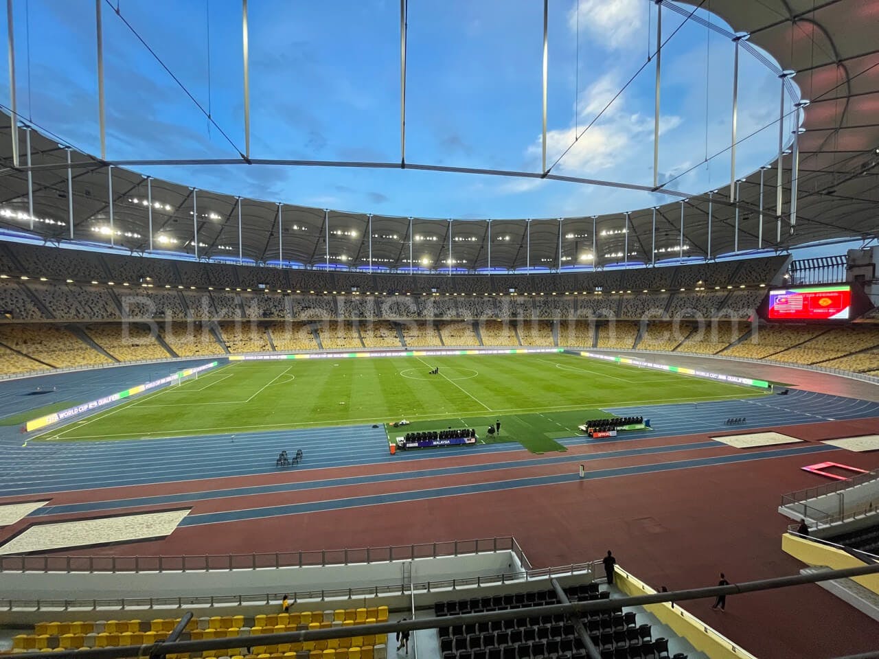 0.5x View of Bukit Jalil field from section 230 of Stadium Bukit Jalil.
