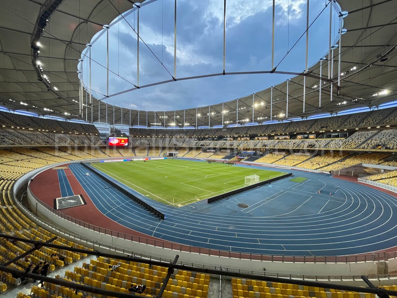 0.5x View of Bukit Jalil field from section 207 of Stadium Bukit Jalil.
