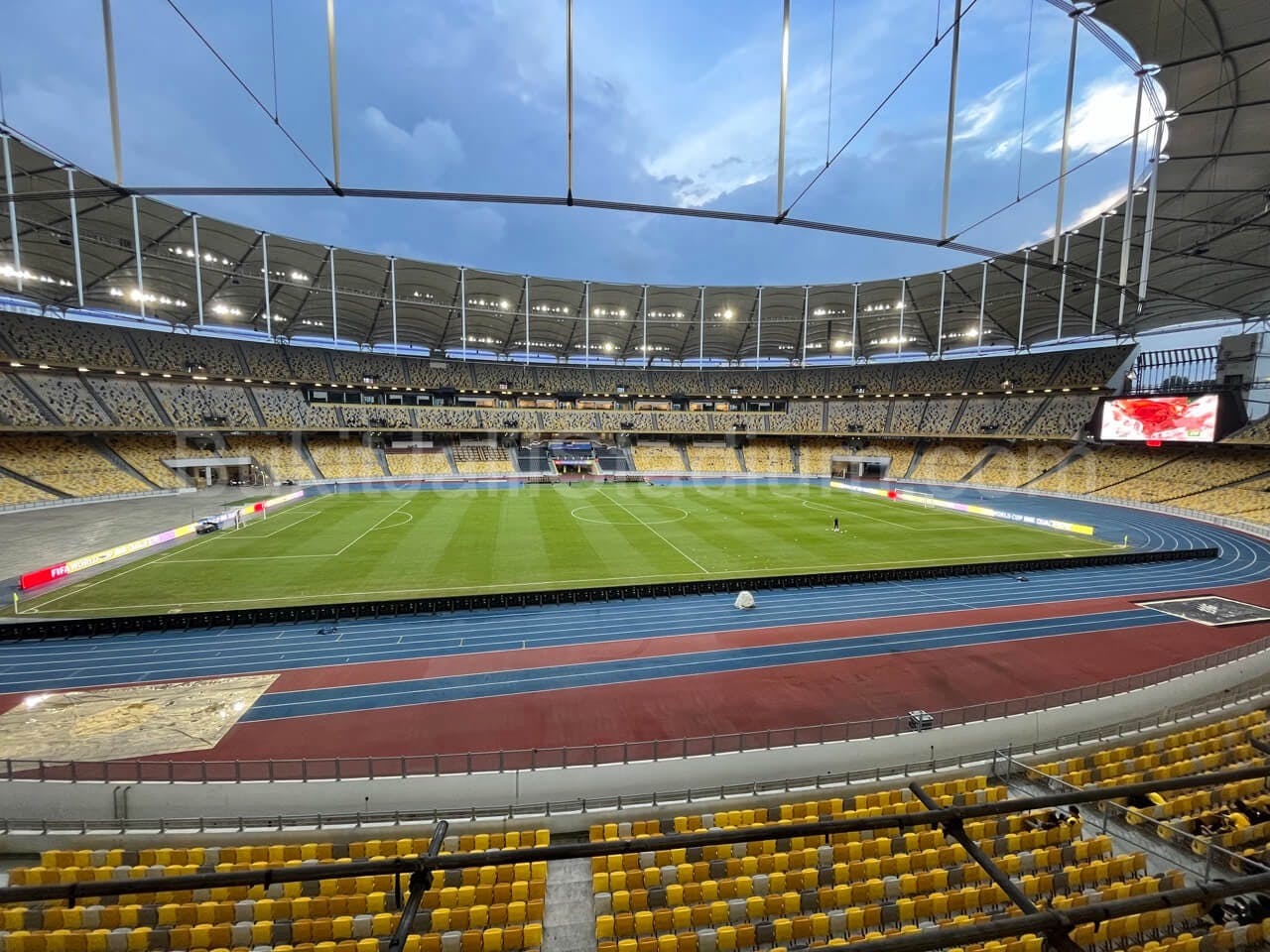 0.5x View of Bukit Jalil field from section 213 of Stadium Bukit Jalil.