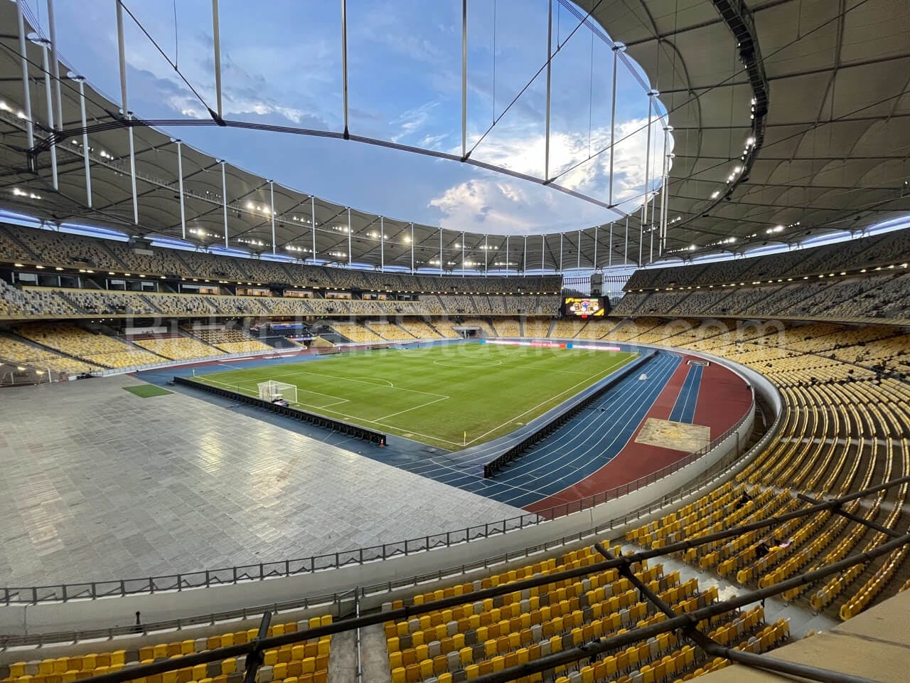 0.5x View of Bukit Jalil field from section 217 of Stadium Bukit Jalil.