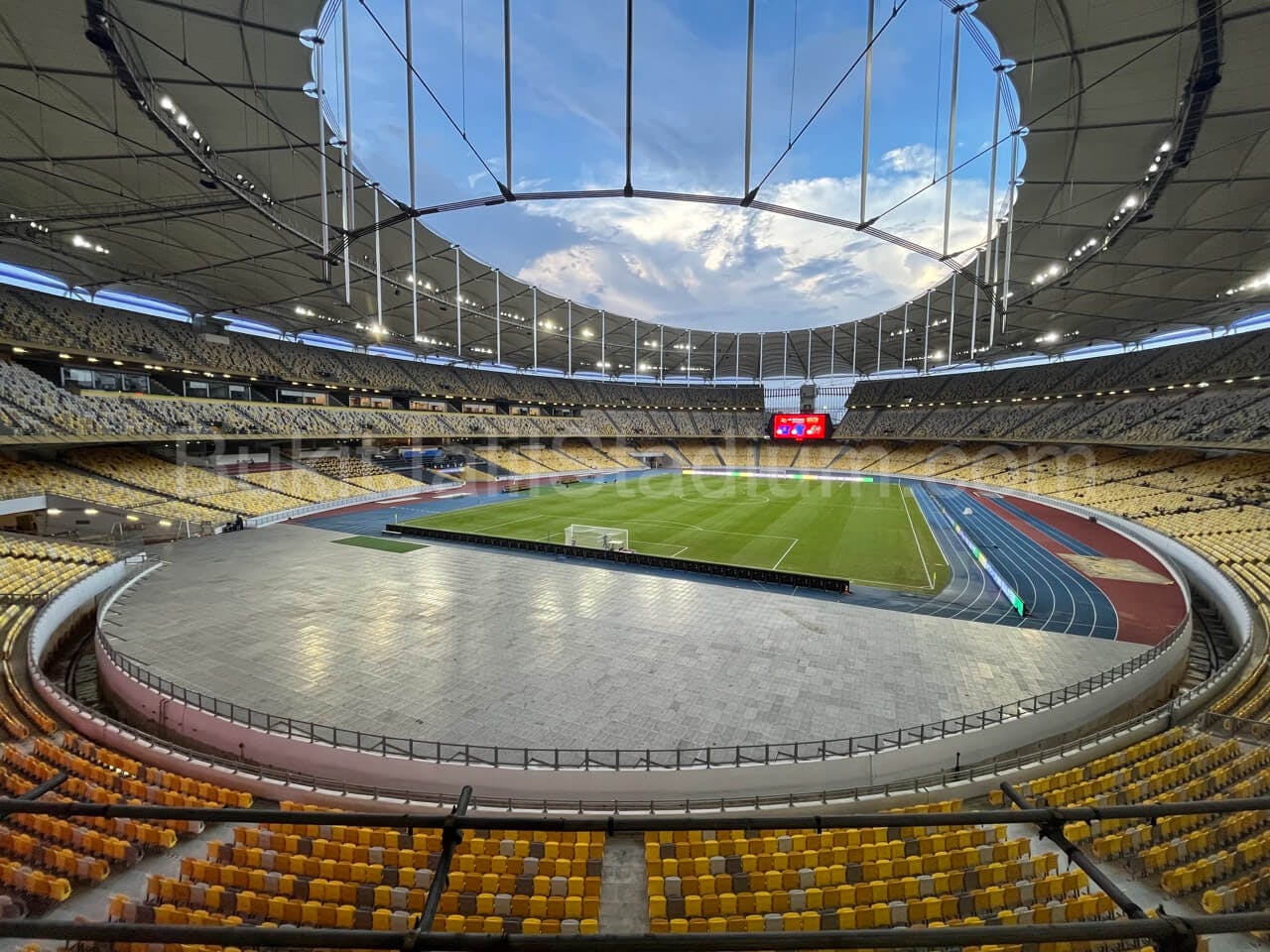 0.5x View of Bukit Jalil field from section 219 of Stadium Bukit Jalil.