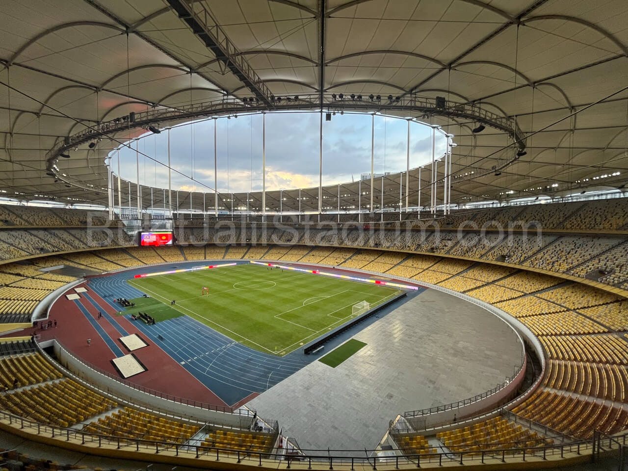 0.5x View of Bukit Jalil field from section 326 of Stadium Bukit Jalil.