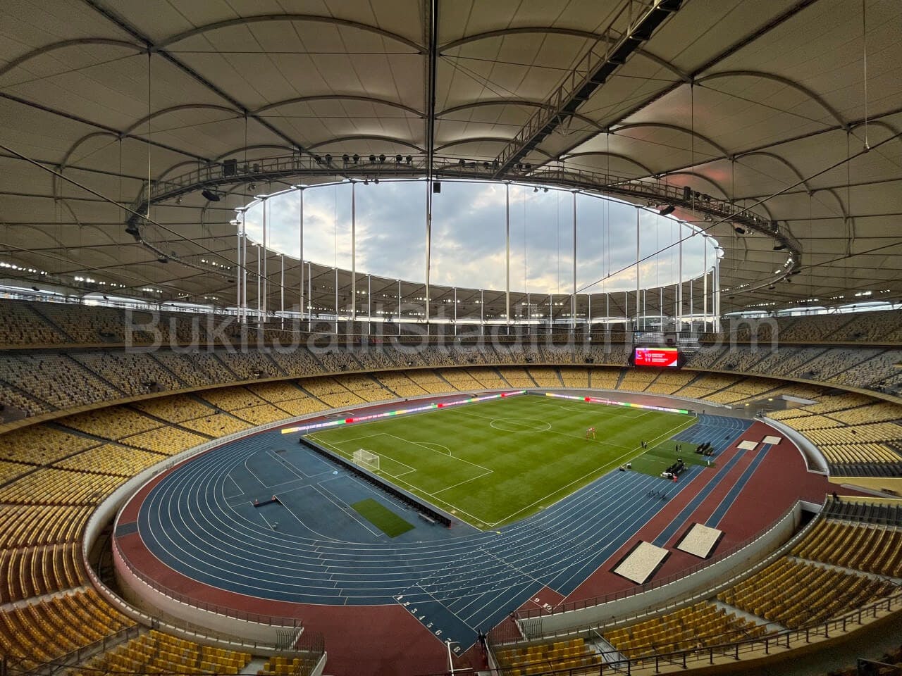 0.5x View of Bukit Jalil field from section 302 of Stadium Bukit Jalil.