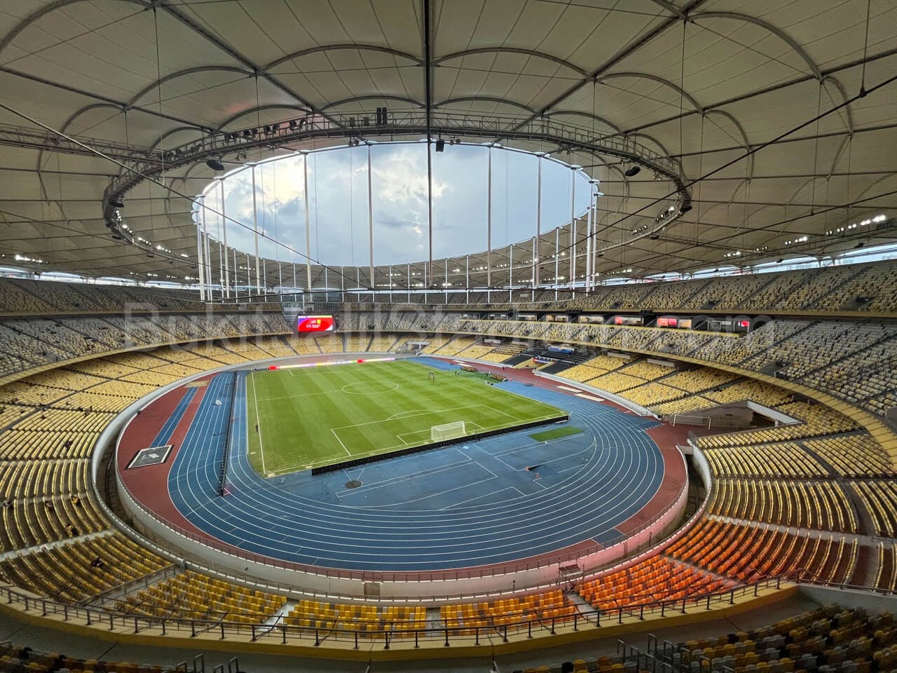 0.5x View of Bukit Jalil field from section 307 of Stadium Bukit Jalil.
