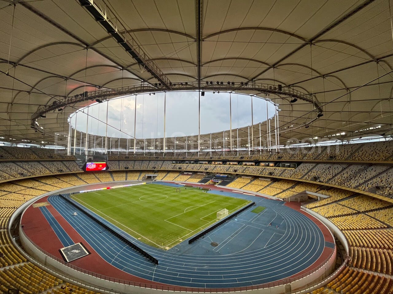 0.5x View of Bukit Jalil field from section 309 of Stadium Bukit Jalil.