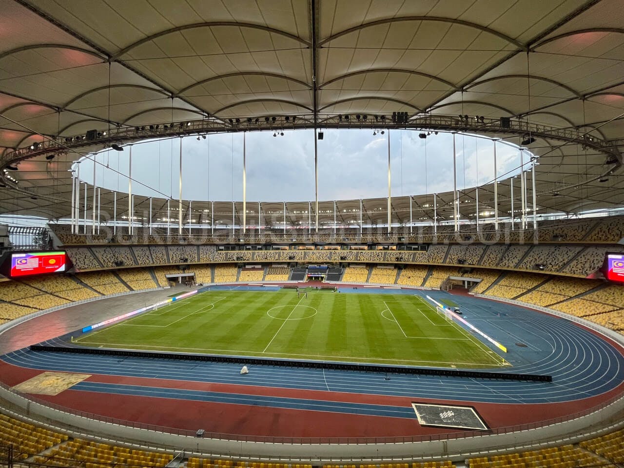 0.5x View of Bukit Jalil field from section 313 of Stadium Bukit Jalil.